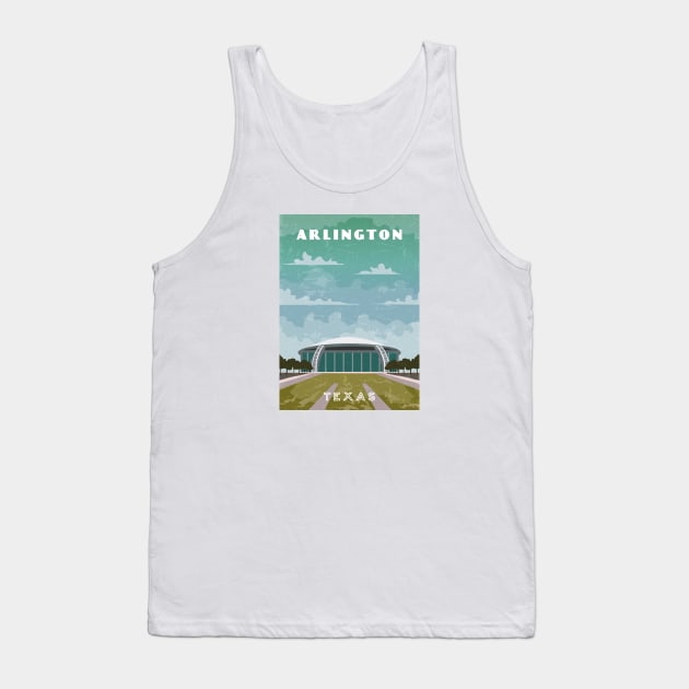 Arlington, USA.Retro travel poster Tank Top by GreekTavern